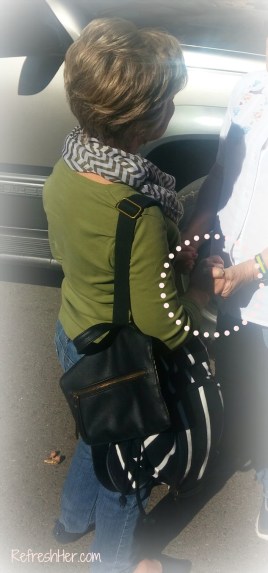 This dear lady received Christ as her Savior last weekend! Here we are, hands clasped. Sisters in Christ!