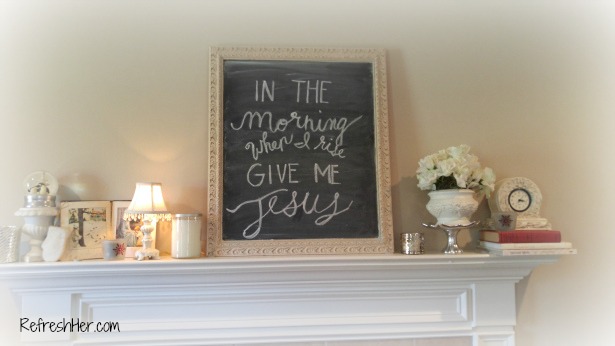 In the morniing chalkboard