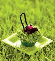 lawn mower cupcake