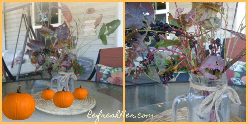 fall centerpiece collage