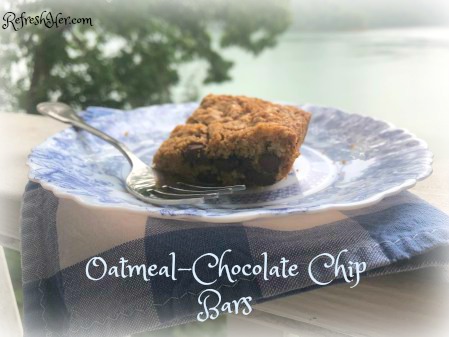 Oatmeal Chocolate chip bars a