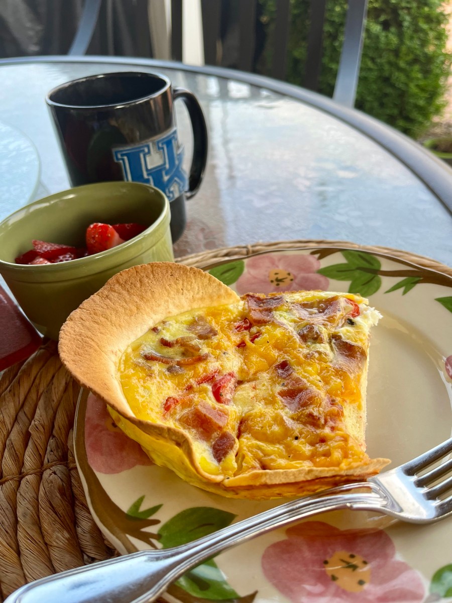 Tortilla Shell Quiche RefreshHer